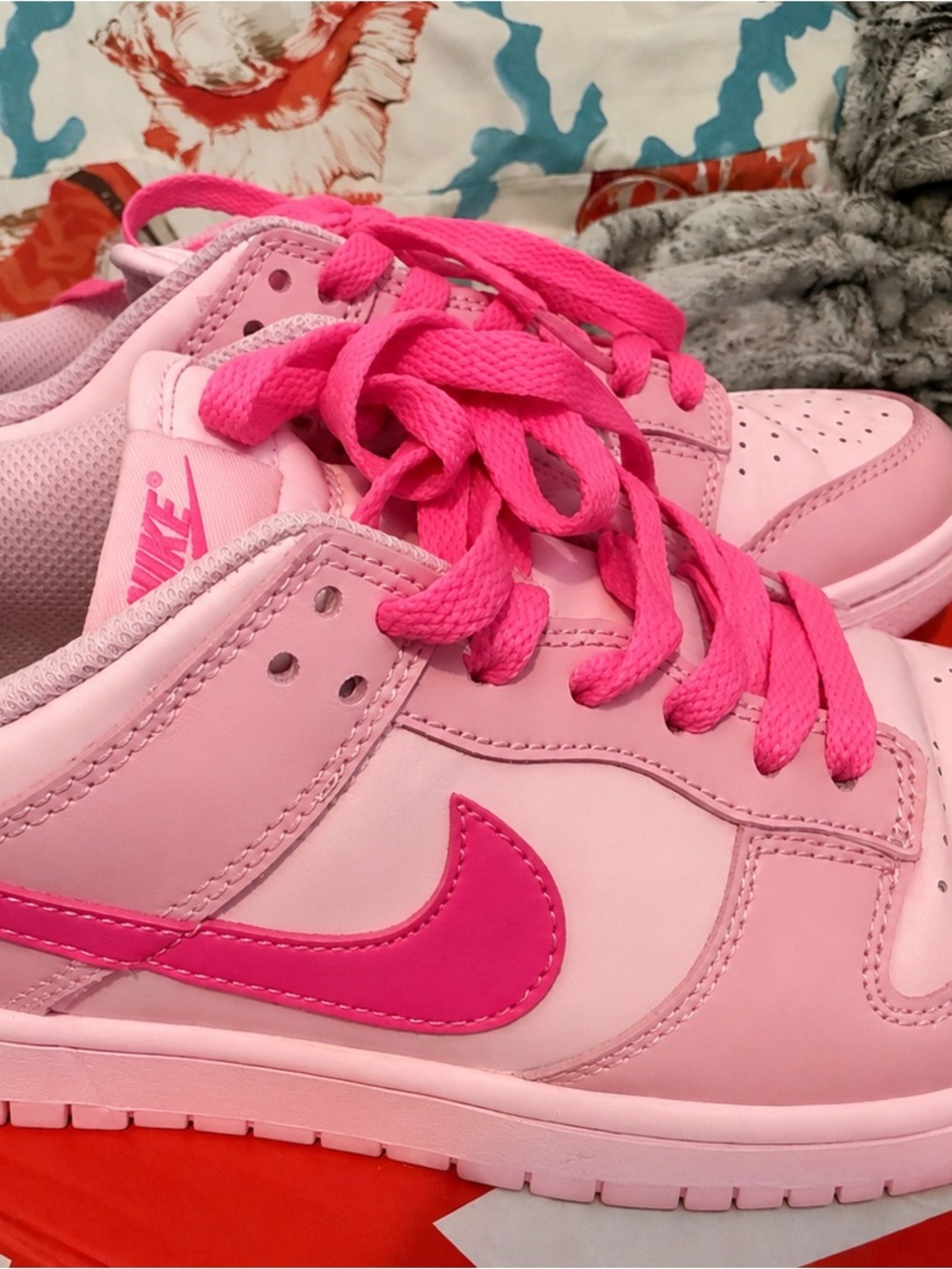 Nike Two-Tone Pink Low-Top Sneakers